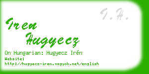 iren hugyecz business card